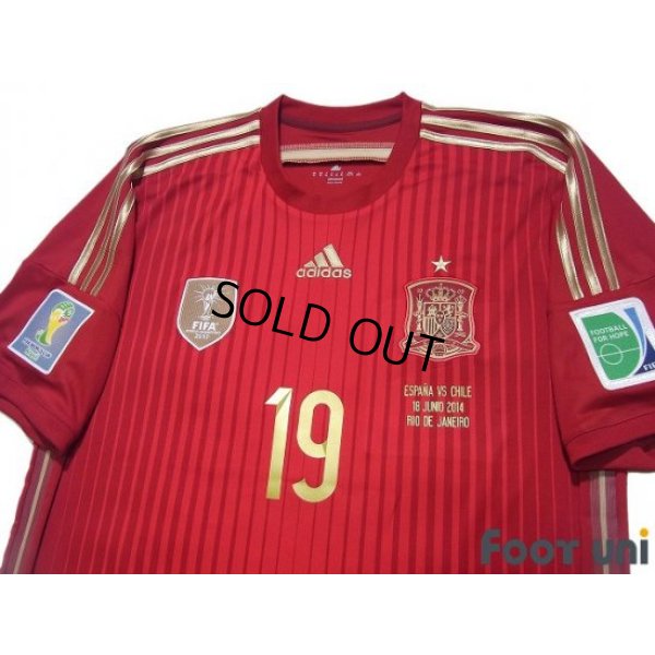 Photo3: Spain 2014 Home Shirt #19 Diego Costa FIFA World Cup Championship 2014 Patch/Badge