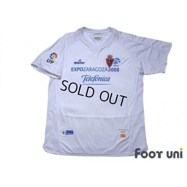 Photo1: Real Zaragoza 2007-2008 Home 75th anniversary Shirt