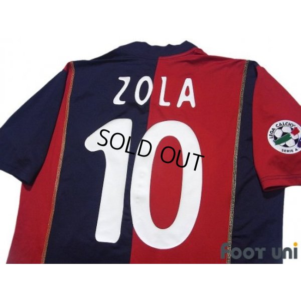 Photo4: Cagliari 2004-2005 Home Shirt #10 Zola Lega Calcio Patch/Badge w/tags