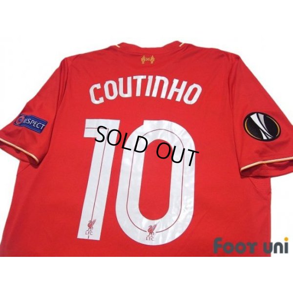 Photo4: Liverpool 2015-2016 Home Shirt #10 Coutinho EL Patch/Badge
