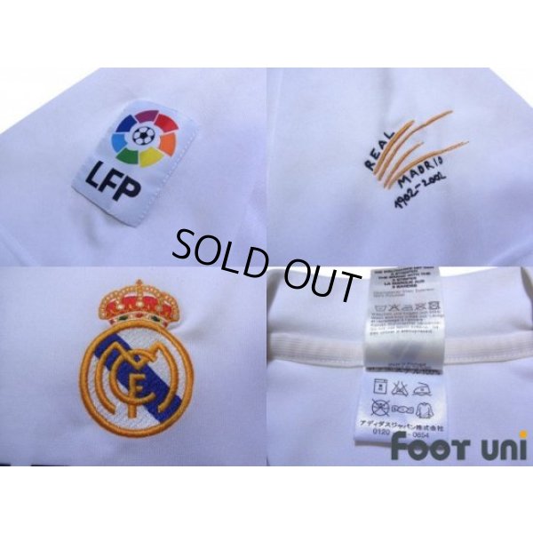 Photo8: Real Madrid 2002-2003 Home Shirt #5 Zidane Centenario Patch/Badge LFP Patch/Badge