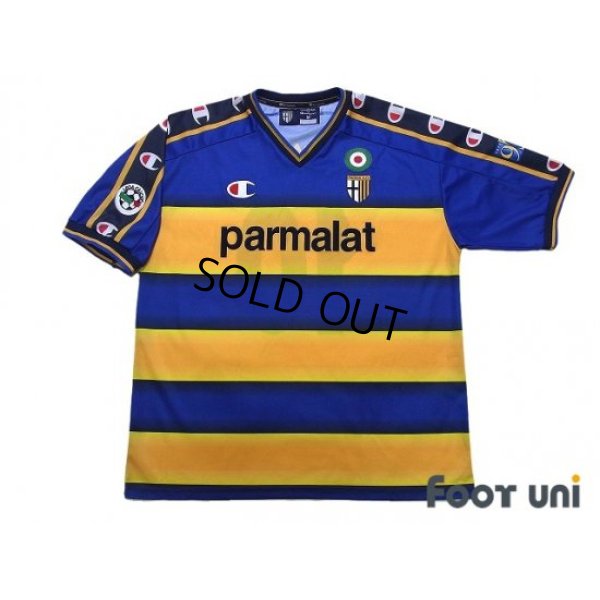 Photo1: Parma 2002-2003 Home Shirt #10 Hidetoshi Nakata Lega Calcio Patch/Badge