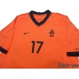 Photo3: Netherlands Euro 2000 Home Shirt #17 Van Hooijdonk