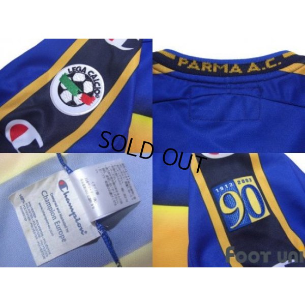 Photo8: Parma 2002-2003 Home Shirt #10 Hidetoshi Nakata Lega Calcio Patch/Badge