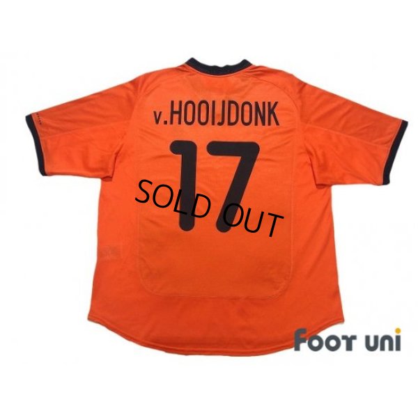 Photo2: Netherlands Euro 2000 Home Shirt #17 Van Hooijdonk