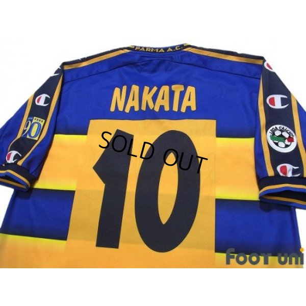 Photo4: Parma 2002-2003 Home Shirt #10 Hidetoshi Nakata Lega Calcio Patch/Badge