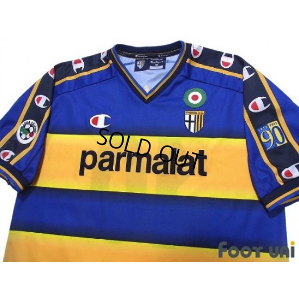 Photo3: Parma 2002-2003 Home Shirt #10 Hidetoshi Nakata Lega Calcio Patch/Badge