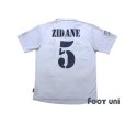 Photo2: Real Madrid 2002-2003 Home Shirt #5 Zidane Centenario Patch/Badge LFP Patch/Badge (2)