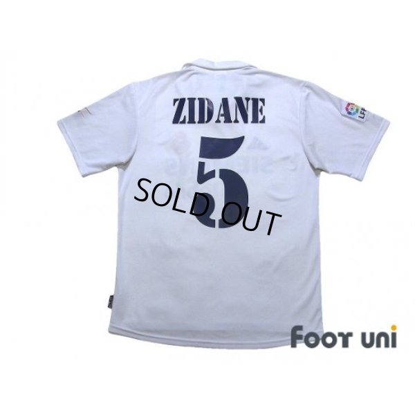 Photo2: Real Madrid 2002-2003 Home Shirt #5 Zidane Centenario Patch/Badge LFP Patch/Badge