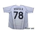 Photo2: Inter Milan 2001-2002 Away Shirt #78 Nicola Ventola (2)