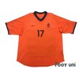 Photo1: Netherlands Euro 2000 Home Shirt #17 Van Hooijdonk (1)