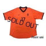 Netherlands Euro 2000 Home Shirt #17 Van Hooijdonk