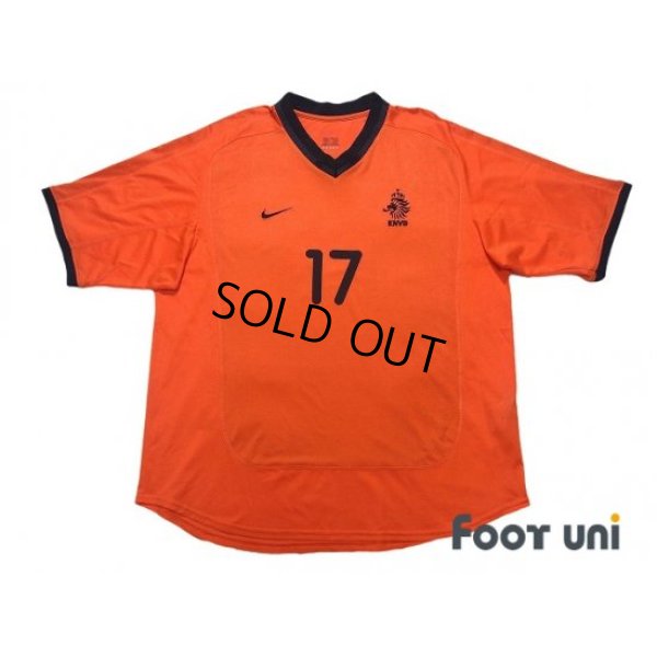 Photo1: Netherlands Euro 2000 Home Shirt #17 Van Hooijdonk