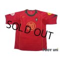 Portugal Euro 2004 Home Shirt #20 Deco UEFA Euro 2004 Patch/Badge UEFA Fair Play Patch/Badge