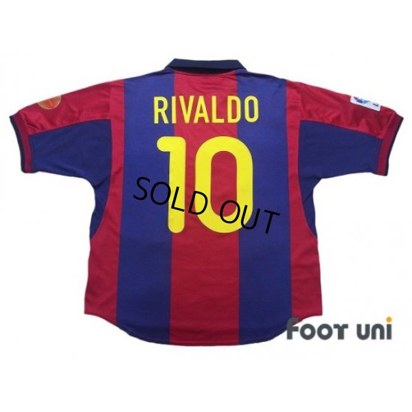 Photo2: FC Barcelona 2000-2001 Home Shirt #10 Rivaldo LFP Patch/Badge
