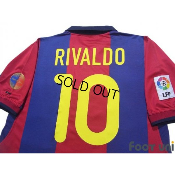 Photo4: FC Barcelona 2000-2001 Home Shirt #10 Rivaldo LFP Patch/Badge