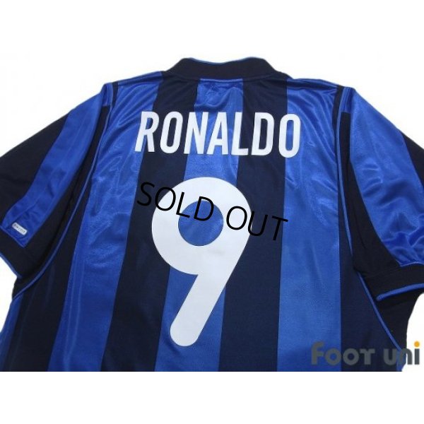 Photo4: Inter Milan 2000-2001 Home Shirt #9 Ronaldo