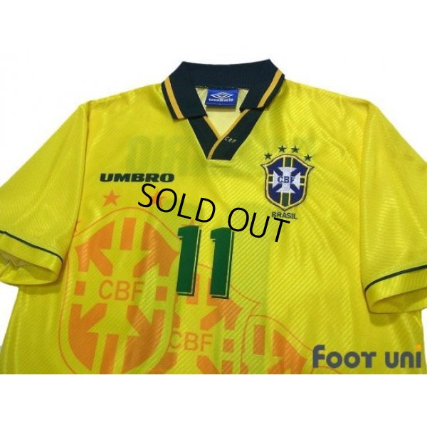 Photo3: Brazil 1995 Home Shirt #11 Romario