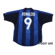 Photo2: Inter Milan 2000-2001 Home Shirt #9 Ronaldo (2)