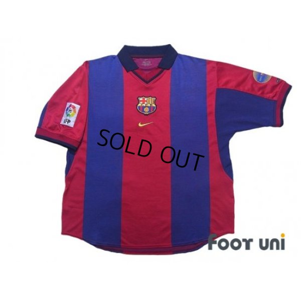 Photo1: FC Barcelona 2000-2001 Home Shirt #10 Rivaldo LFP Patch/Badge