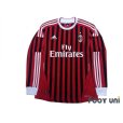 Photo1: AC Milan 2011-2012 Home Long Sleeve Shirt (1)