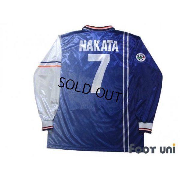 Photo2: Perugia 1998-1999 Away Long Sleeve Shirt #7 Hidetoshi Nakata Lega Calcio Patch/Badge