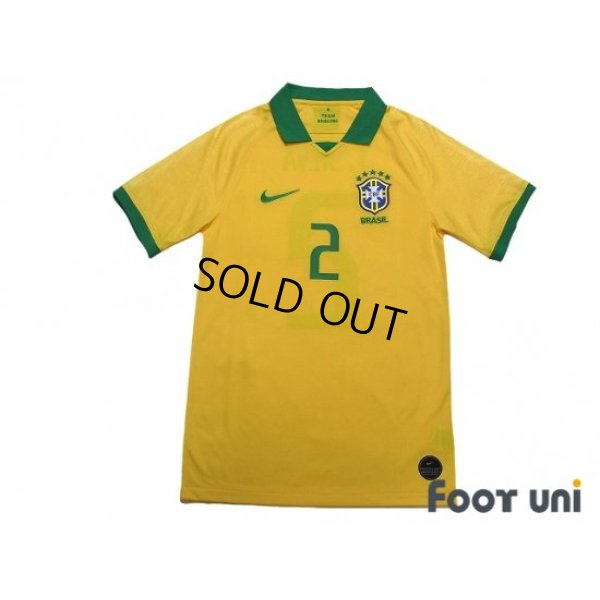 Photo1: Brazil 2019 Home Shirt #2 Thiago Silva