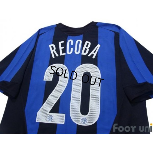 Photo4: Inter Milan 2005-2006 Home Shirt #20 Alvaro Recoba