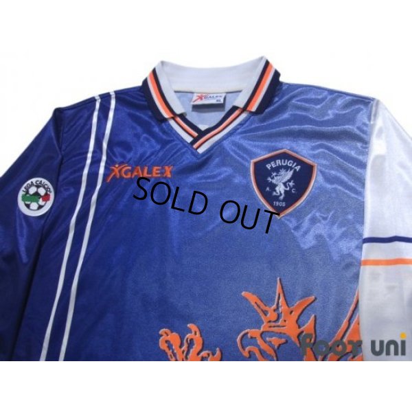Photo3: Perugia 1998-1999 Away Long Sleeve Shirt #7 Hidetoshi Nakata Lega Calcio Patch/Badge