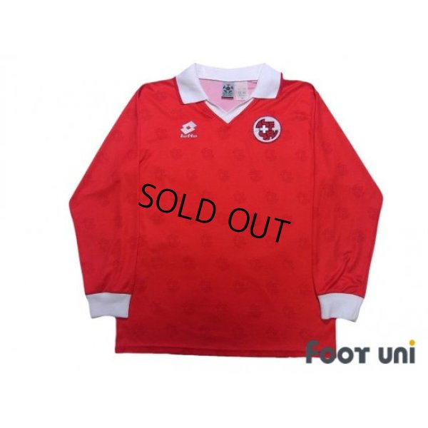 Photo1: Switzerland 1994 Home Long Sleeve Shirt