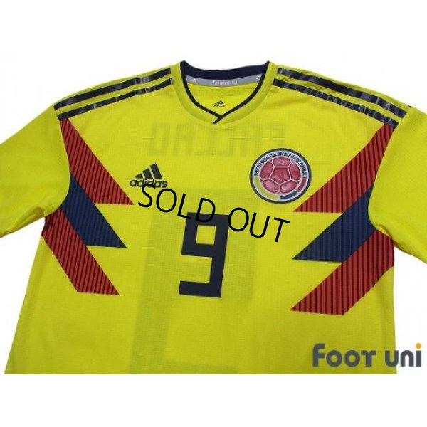 Photo3: Colombia 2018 Home Authentic Shirt #9 Radamel Falcao