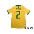 Photo2: Brazil 2019 Home Shirt #2 Thiago Silva (2)