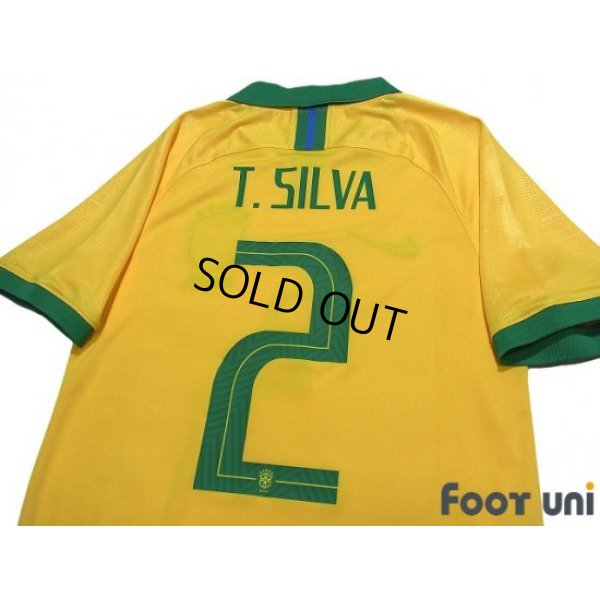 Photo4: Brazil 2019 Home Shirt #2 Thiago Silva
