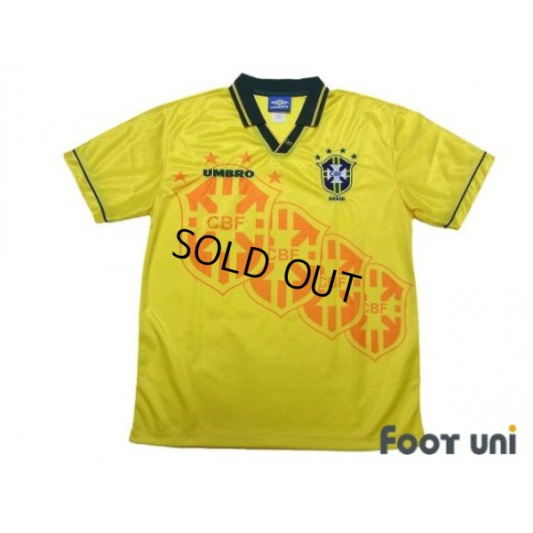 Photo1: Brazil 1995 Home Shirt