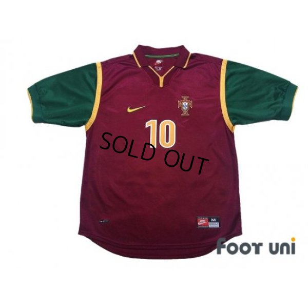 Photo1: Portugal 1998 Home Shirt #10 Rui Costa