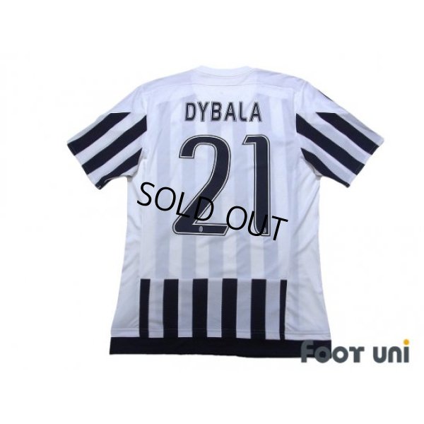 Photo2: Juventus 2015-2016 Home Shirt #21 Paulo Dybala