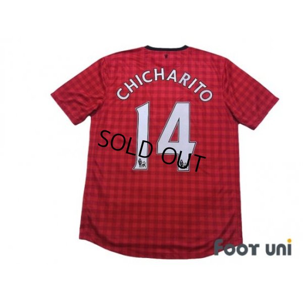 Photo2: Manchester United 2012-2013 Home Shirt #14 Chicharito Hernandez