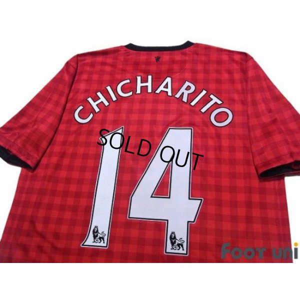 Photo4: Manchester United 2012-2013 Home Shirt #14 Chicharito Hernandez