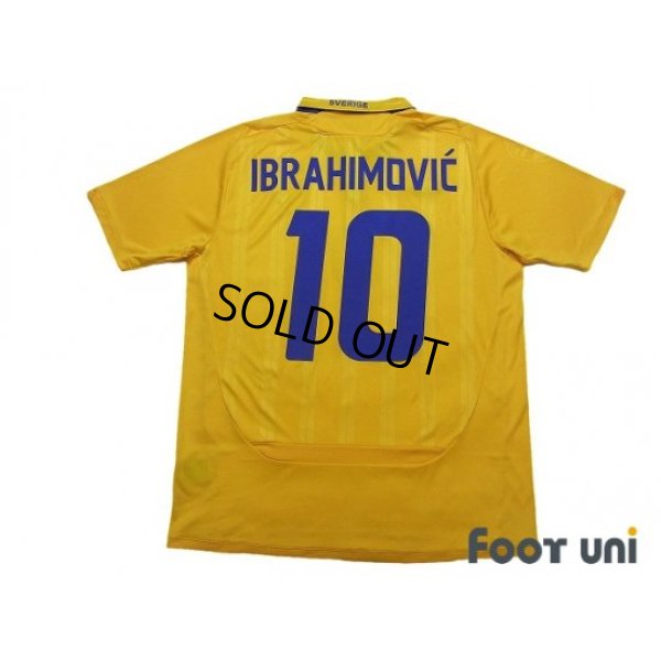 Photo2: Sweden 2009-2010 Home Shirt #10 Ibrahimovic