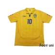 Photo1: Sweden 2009-2010 Home Shirt #10 Ibrahimovic (1)