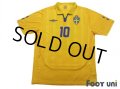 Sweden 2009-2010 Home Shirt #10 Ibrahimovic