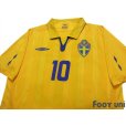 Photo3: Sweden 2009-2010 Home Shirt #10 Ibrahimovic