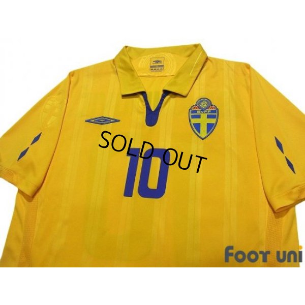 Photo3: Sweden 2009-2010 Home Shirt #10 Ibrahimovic
