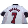Photo4: England 1998 Home Shirt #7 Beckham