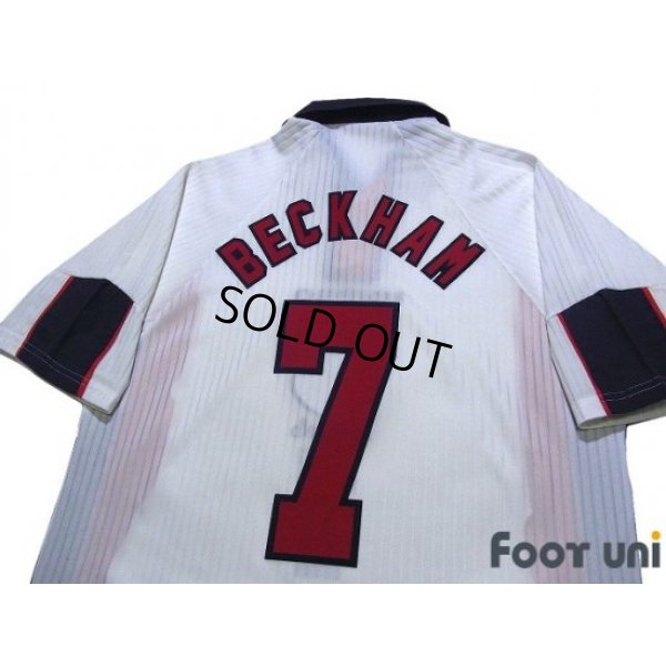 Photo4: England 1998 Home Shirt #7 Beckham