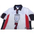 Photo3: England 1998 Home Shirt #7 Beckham