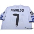 Photo4: Real Madrid 2010-2011 Home Shirt #7 Ronaldo Champions League Patch/Badge UEFA Champions League Trophy Patch - 9