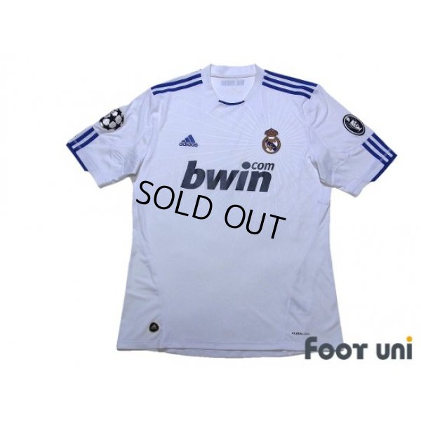 Photo1: Real Madrid 2010-2011 Home Shirt #7 Ronaldo Champions League Patch/Badge UEFA Champions League Trophy Patch - 9