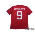 Photo2: Manchester United 2016-2017 Home Shirt #9 Zlatan Ibrahimović (2)