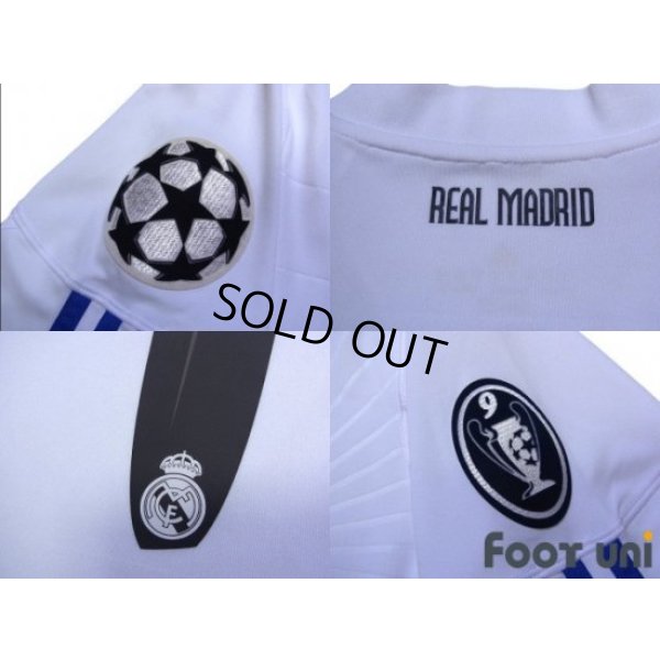 Photo7: Real Madrid 2010-2011 Home Shirt #7 Ronaldo Champions League Patch/Badge UEFA Champions League Trophy Patch - 9